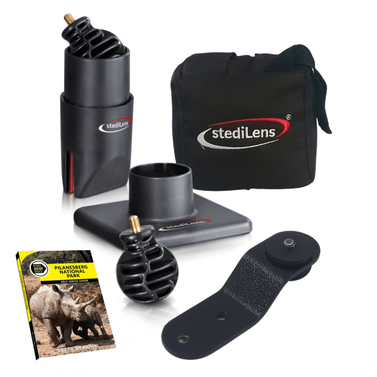 Combo 10| Car Window Mount, Gimbal Like Base Support , Beanbag & Camera Bracket + Peter’s Guide Books | Pilanesberg National Park